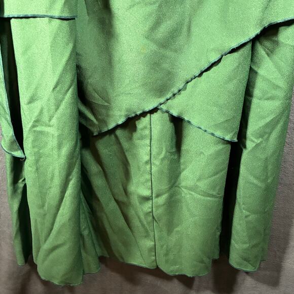 VTG christie women midi skirt 18 green fairy goblincore whimsigoth cottagecore - Picture 3 of 5